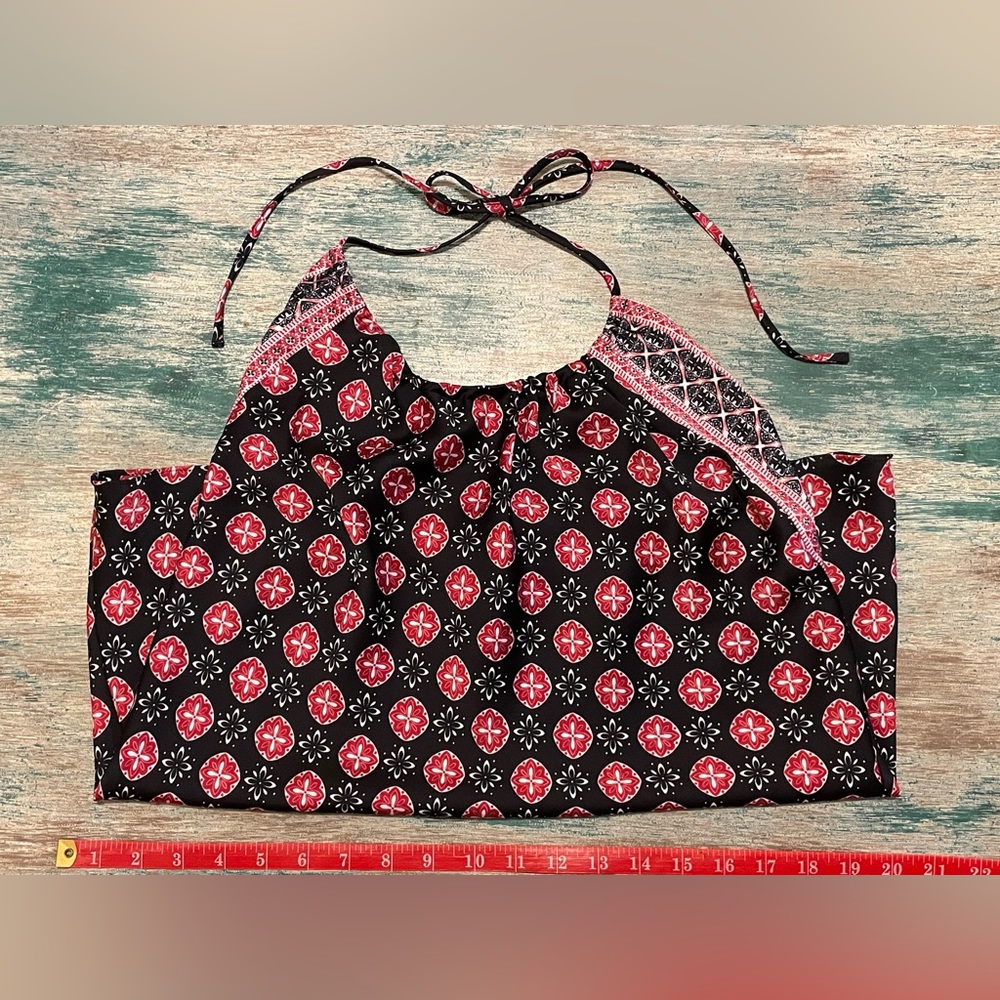 Ann Taylor Loft;; Small Black/Red Halter - Picture 7 of 9